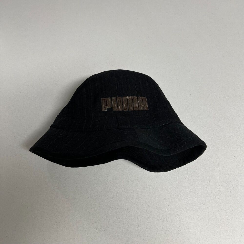 Puma Black Herringbone Bucket Hat S/M